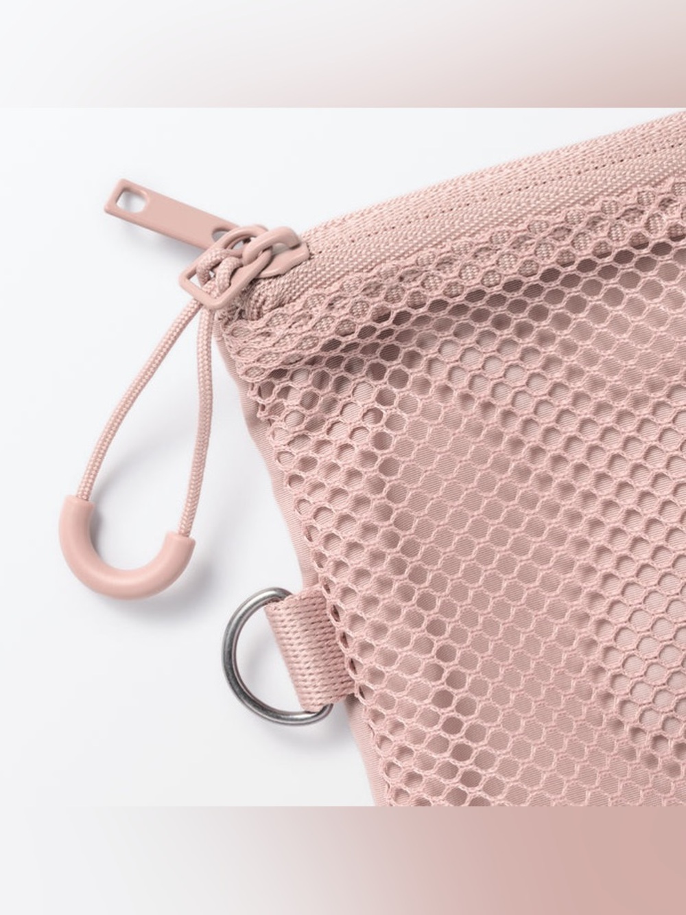 ๐ MUJI Polyester Two Zipper Case_Medium_Color: Pink_NWT ๐ - Picture 3 of 6